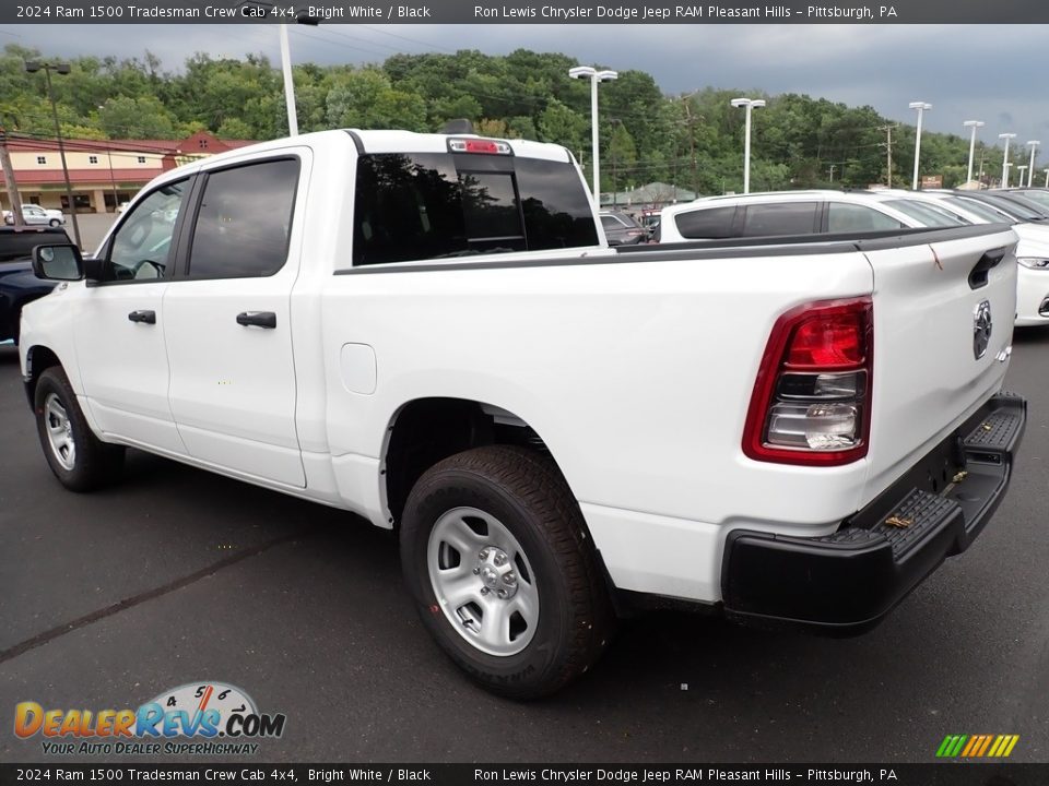 2024 Ram 1500 Tradesman Crew Cab 4x4 Bright White / Black Photo #3