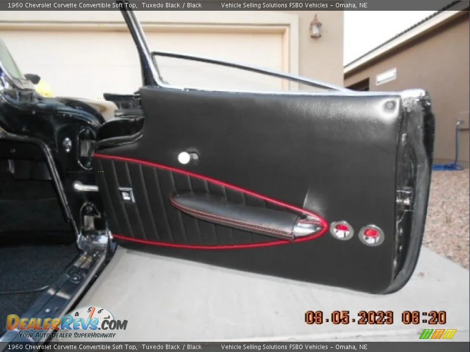 Door Panel of 1960 Chevrolet Corvette Convertible Soft Top Photo #16