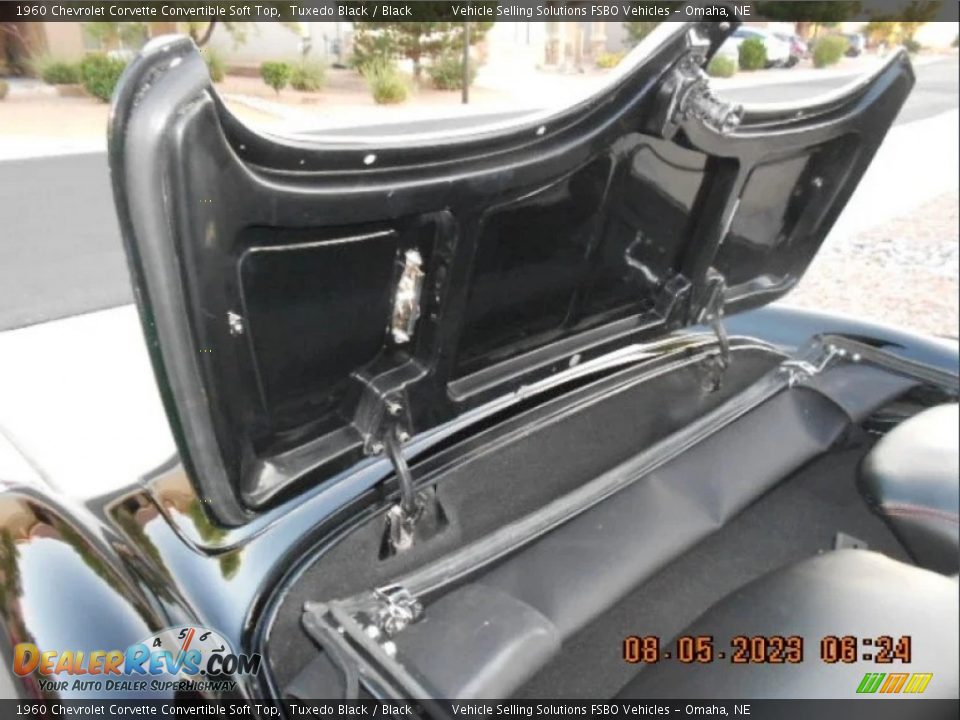 1960 Chevrolet Corvette Convertible Soft Top Tuxedo Black / Black Photo #18