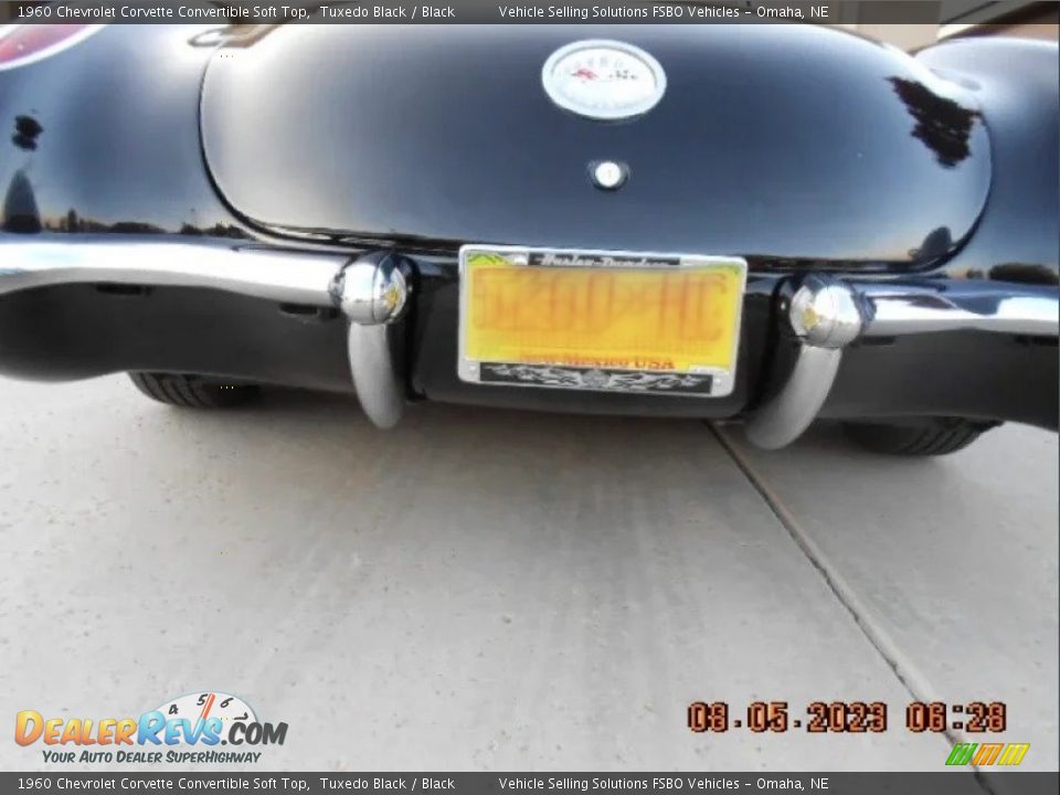 1960 Chevrolet Corvette Convertible Soft Top Tuxedo Black / Black Photo #19