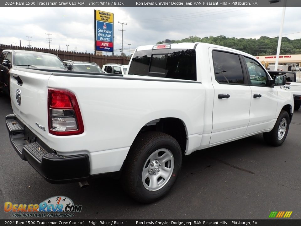 2024 Ram 1500 Tradesman Crew Cab 4x4 Bright White / Black Photo #6