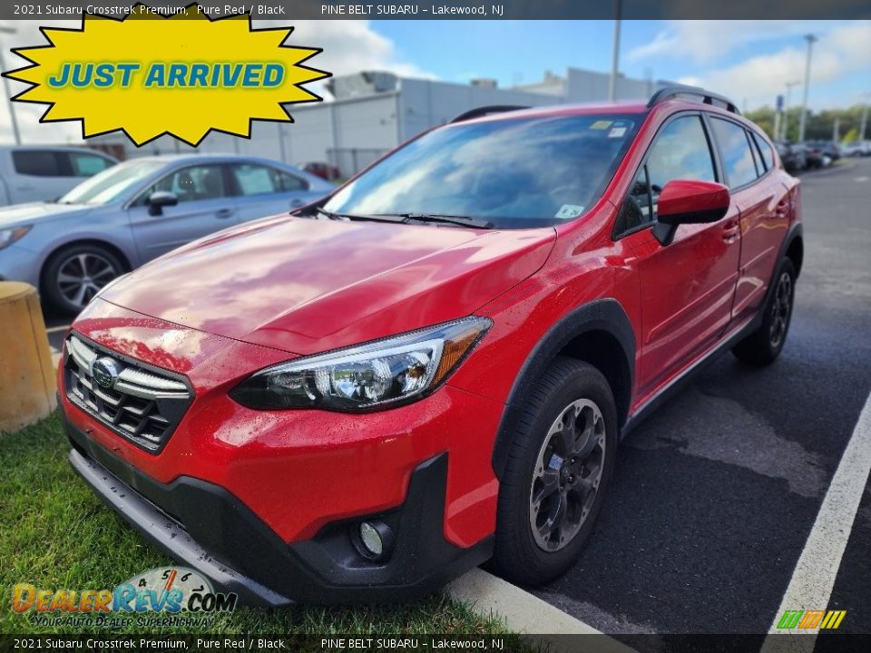 2021 Subaru Crosstrek Premium Pure Red / Black Photo #1