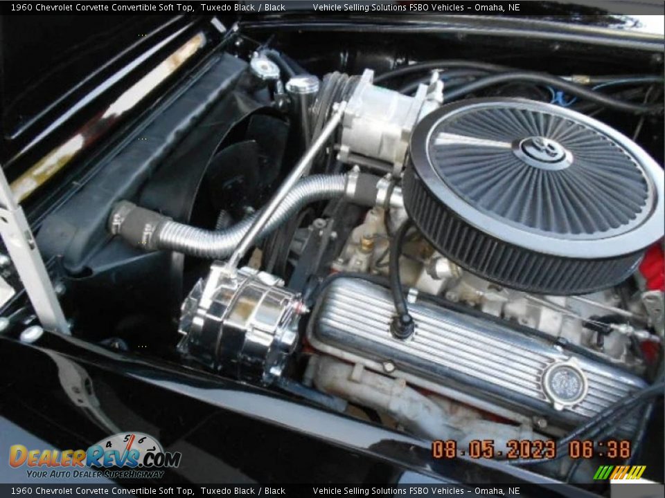 1960 Chevrolet Corvette Convertible Soft Top 283 cid OHV 16-Valve V8 Engine Photo #22