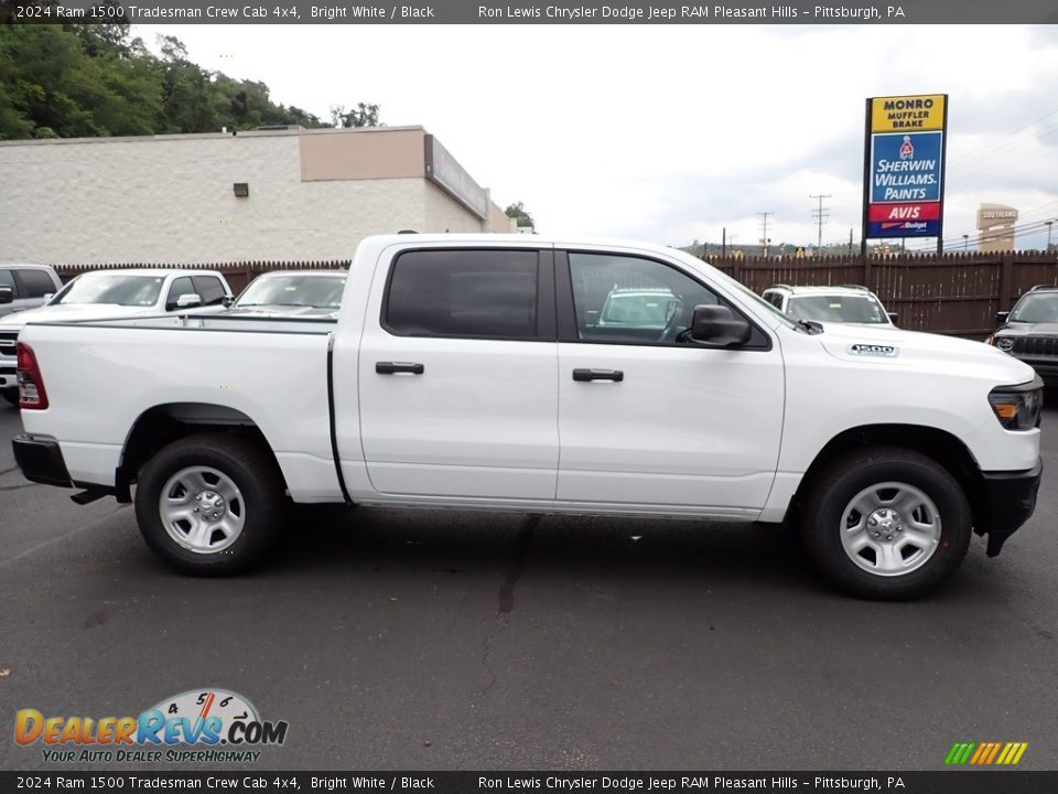 2024 Ram 1500 Tradesman Crew Cab 4x4 Bright White / Black Photo #7