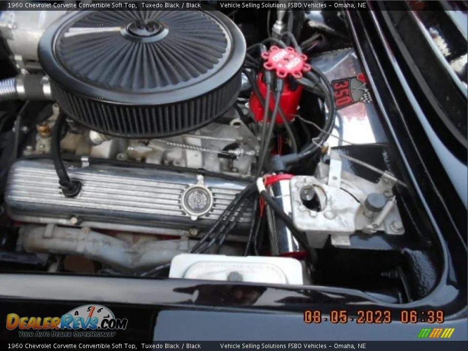 1960 Chevrolet Corvette Convertible Soft Top 283 cid OHV 16-Valve V8 Engine Photo #23