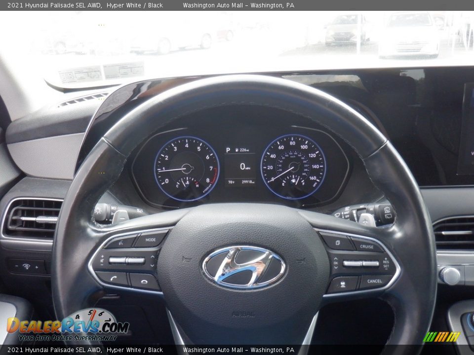 2021 Hyundai Palisade SEL AWD Hyper White / Black Photo #21