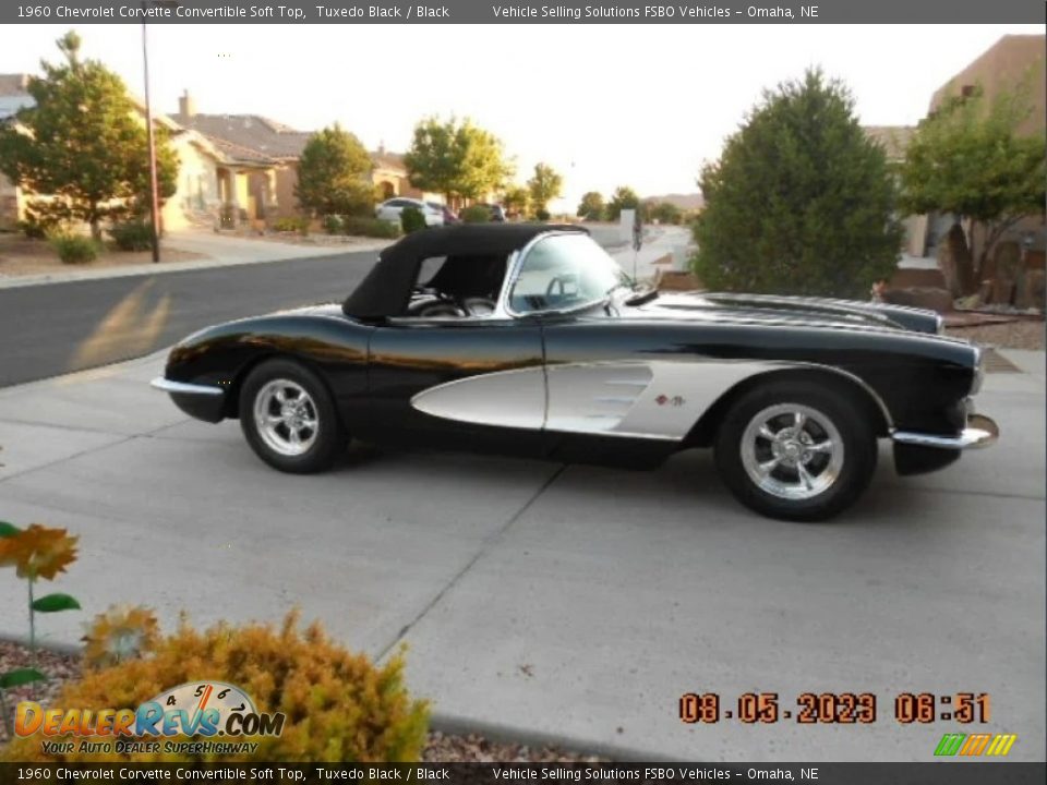 1960 Chevrolet Corvette Convertible Soft Top Tuxedo Black / Black Photo #26