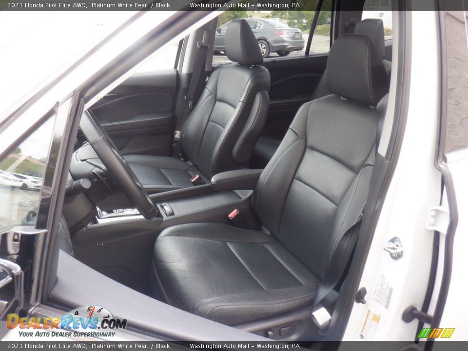 Front Seat of 2021 Honda Pilot Elite AWD Photo #29