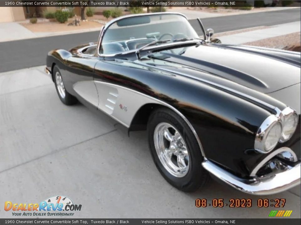 1960 Chevrolet Corvette Convertible Soft Top Tuxedo Black / Black Photo #27