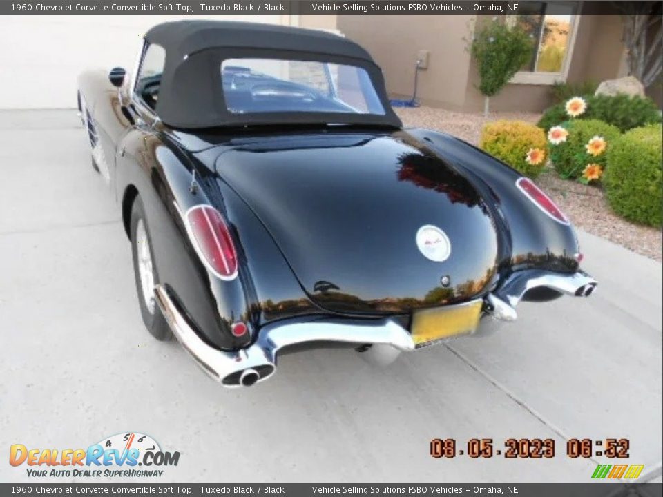 Tuxedo Black 1960 Chevrolet Corvette Convertible Soft Top Photo #28