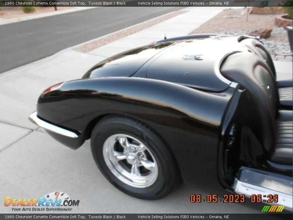 1960 Chevrolet Corvette Convertible Soft Top Tuxedo Black / Black Photo #30