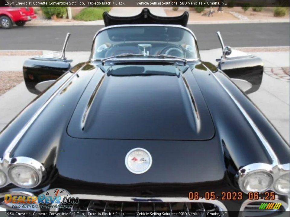 Tuxedo Black 1960 Chevrolet Corvette Convertible Soft Top Photo #31