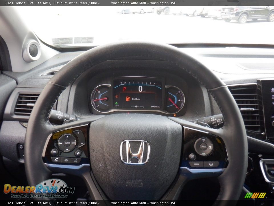 2021 Honda Pilot Elite AWD Steering Wheel Photo #34