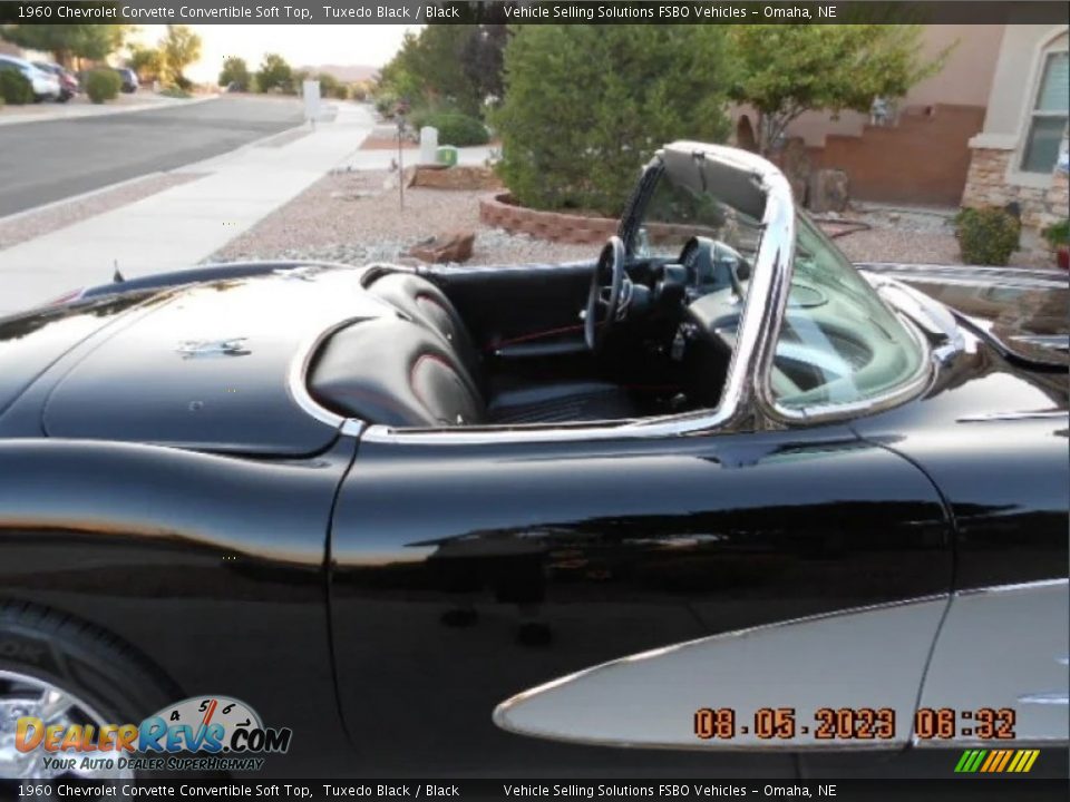 1960 Chevrolet Corvette Convertible Soft Top Tuxedo Black / Black Photo #33