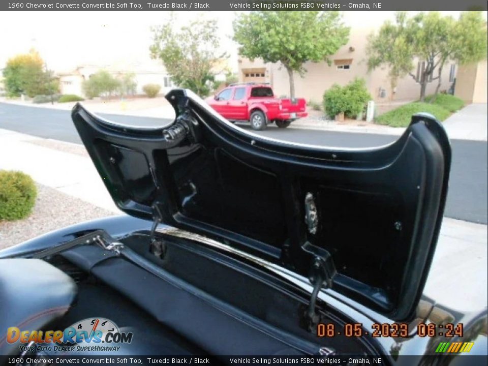 1960 Chevrolet Corvette Convertible Soft Top Tuxedo Black / Black Photo #34