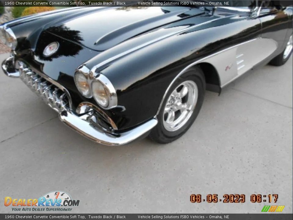 1960 Chevrolet Corvette Convertible Soft Top Tuxedo Black / Black Photo #35