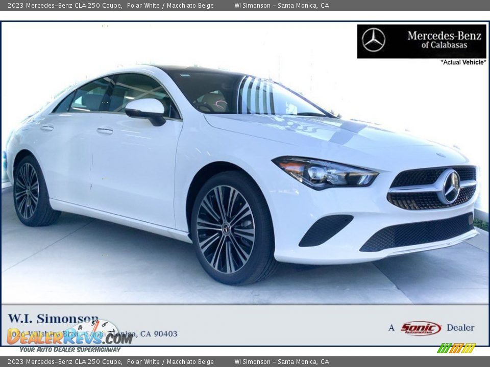 2023 Mercedes-Benz CLA 250 Coupe Polar White / Macchiato Beige Photo #1