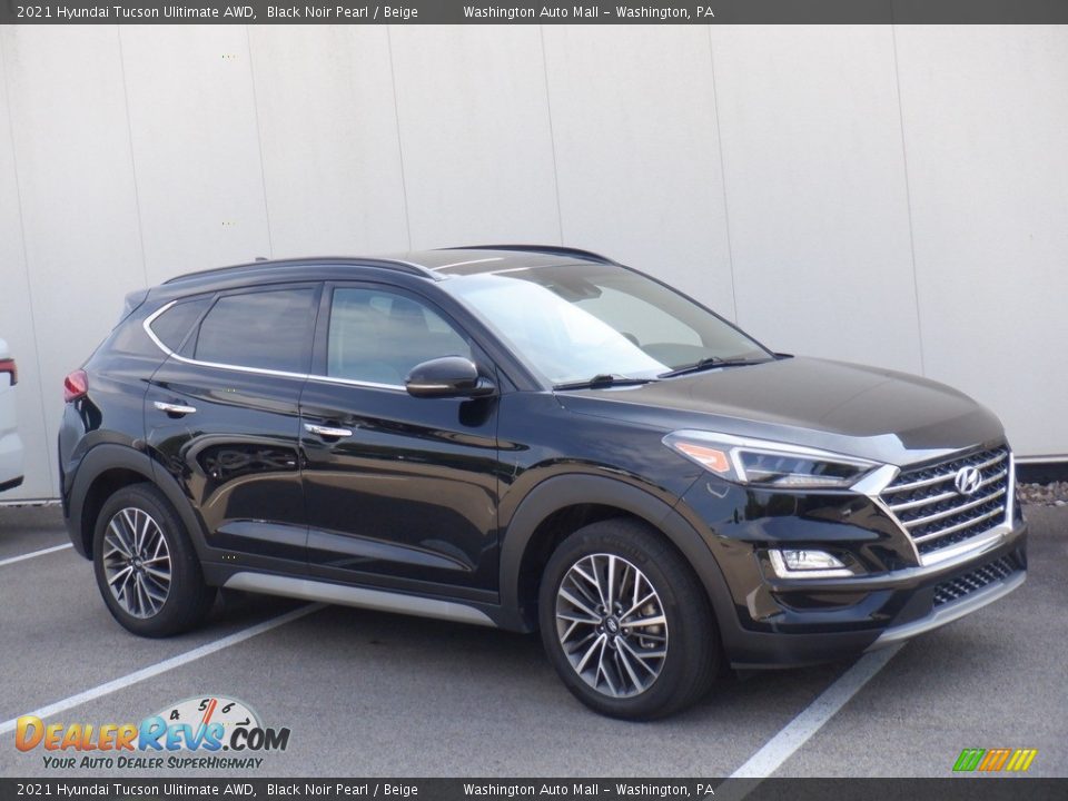 2021 Hyundai Tucson Ulitimate AWD Black Noir Pearl / Beige Photo #1