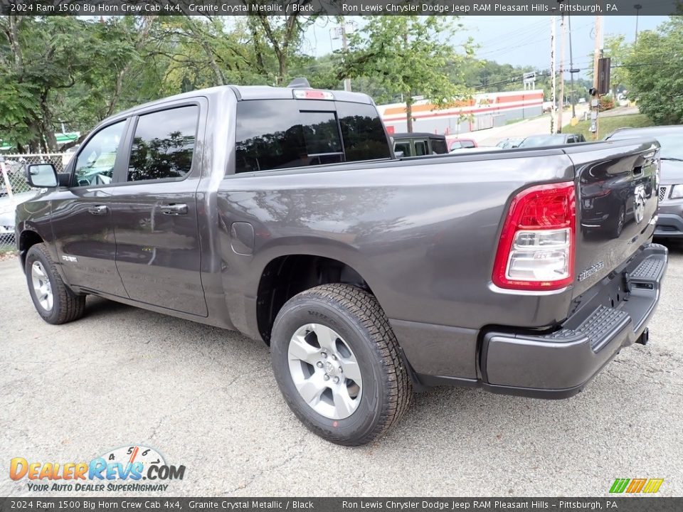 2024 Ram 1500 Big Horn Crew Cab 4x4 Granite Crystal Metallic / Black Photo #3