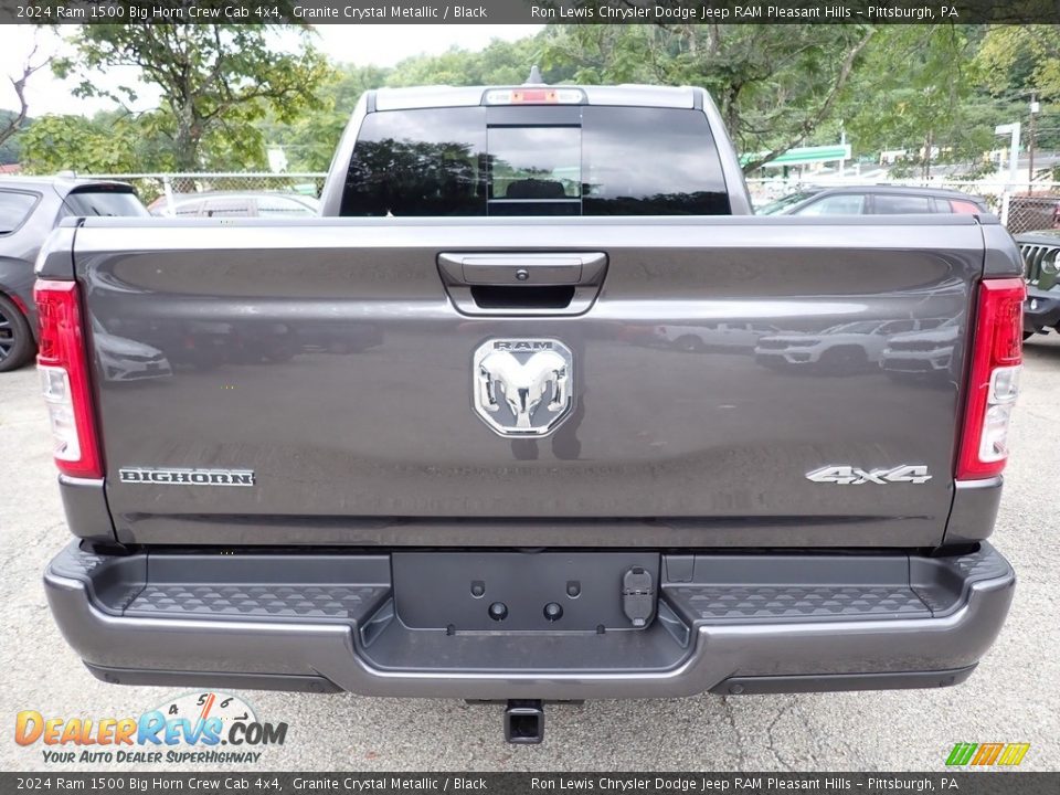 2024 Ram 1500 Big Horn Crew Cab 4x4 Granite Crystal Metallic / Black Photo #4