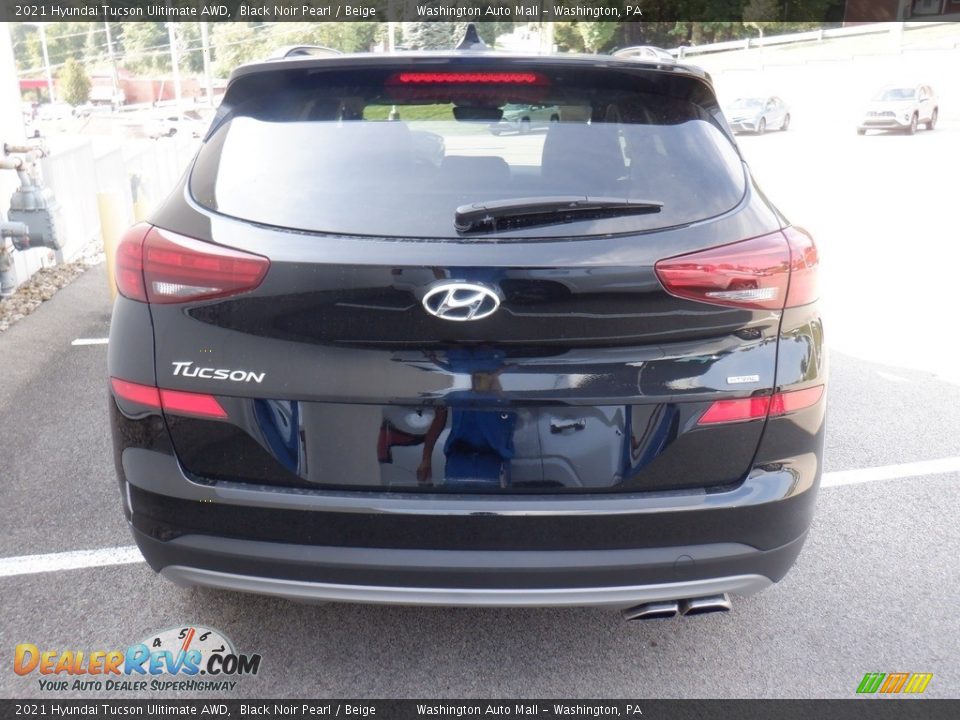 2021 Hyundai Tucson Ulitimate AWD Black Noir Pearl / Beige Photo #6