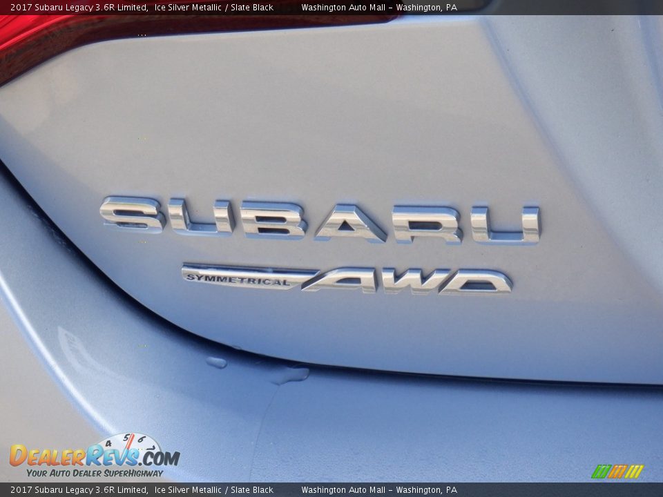 2017 Subaru Legacy 3.6R Limited Ice Silver Metallic / Slate Black Photo #22