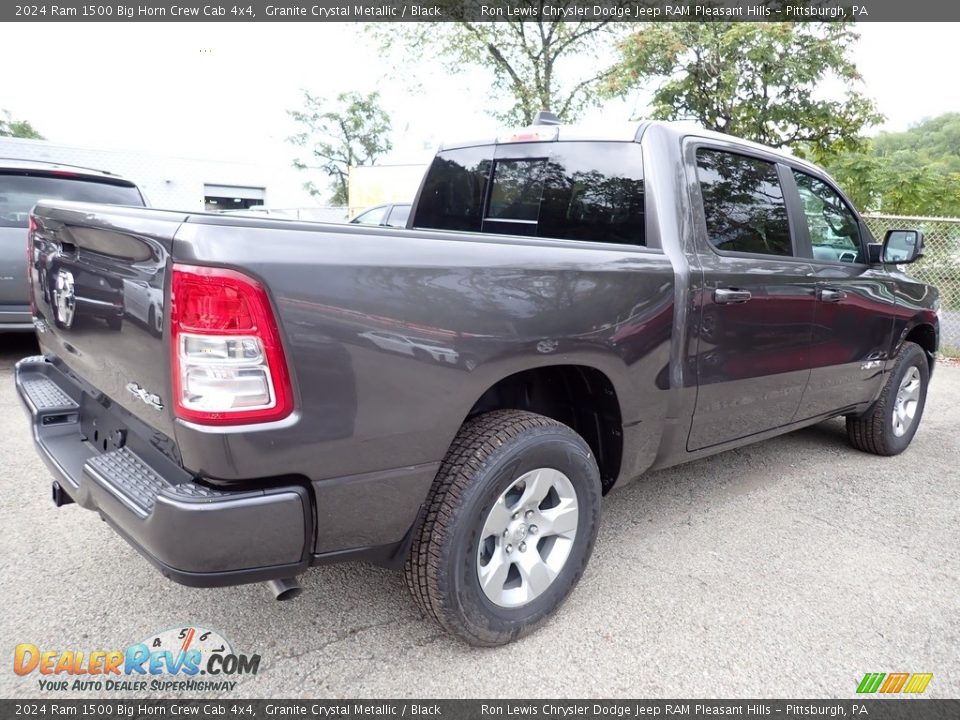 2024 Ram 1500 Big Horn Crew Cab 4x4 Granite Crystal Metallic / Black Photo #7