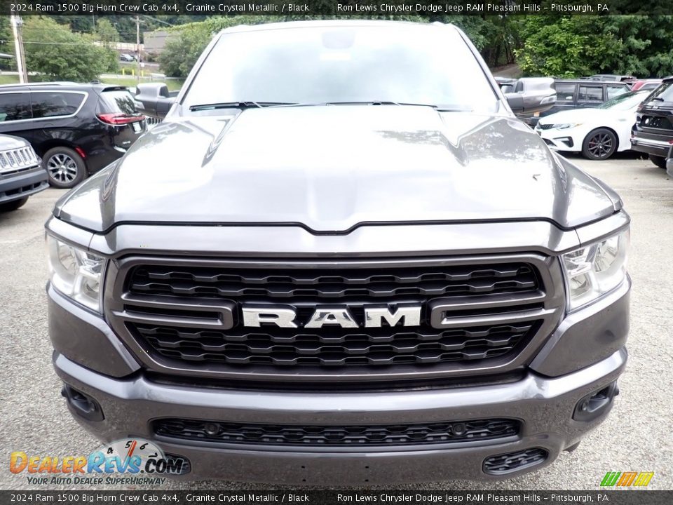 2024 Ram 1500 Big Horn Crew Cab 4x4 Granite Crystal Metallic / Black Photo #10