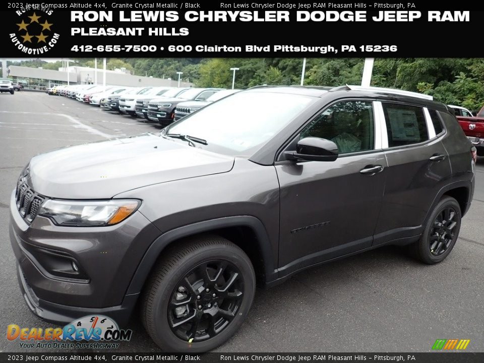 2023 Jeep Compass Altitude 4x4 Granite Crystal Metallic / Black Photo #1