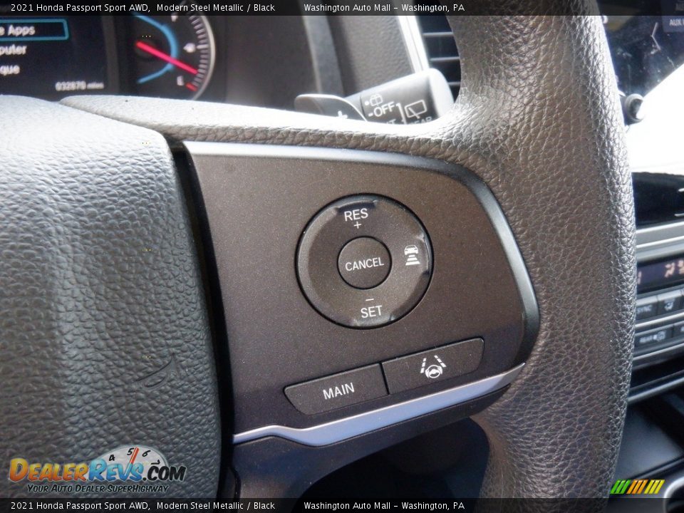 2021 Honda Passport Sport AWD Modern Steel Metallic / Black Photo #8