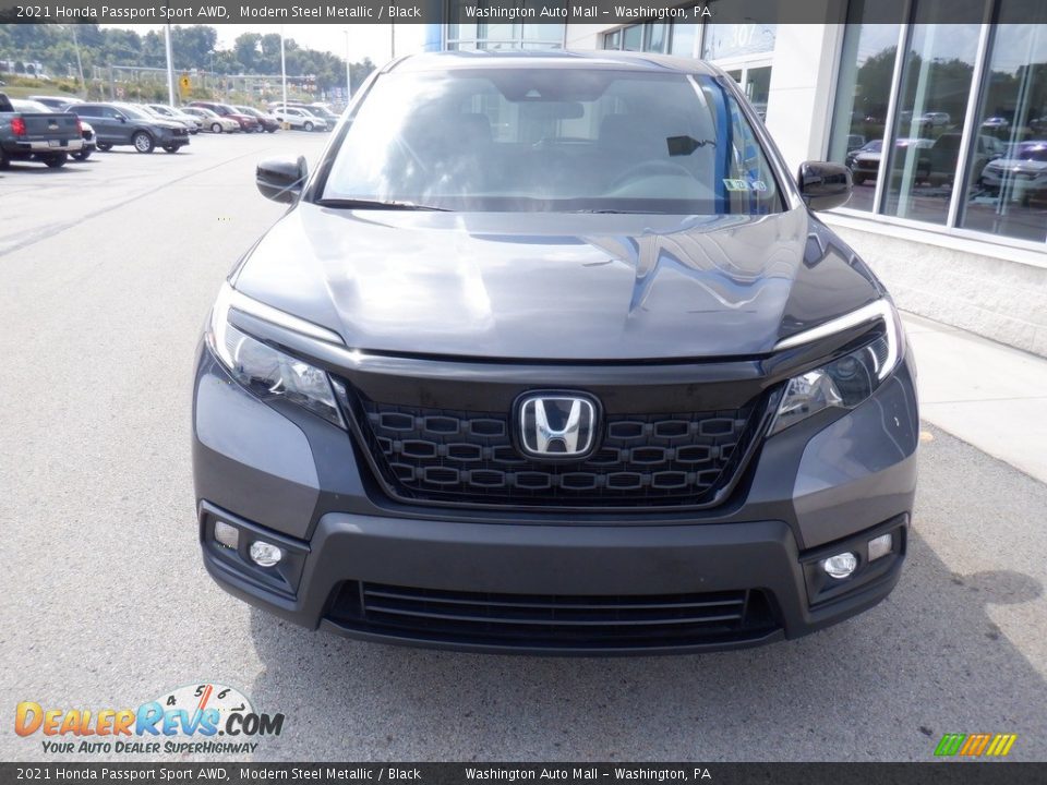 2021 Honda Passport Sport AWD Modern Steel Metallic / Black Photo #10