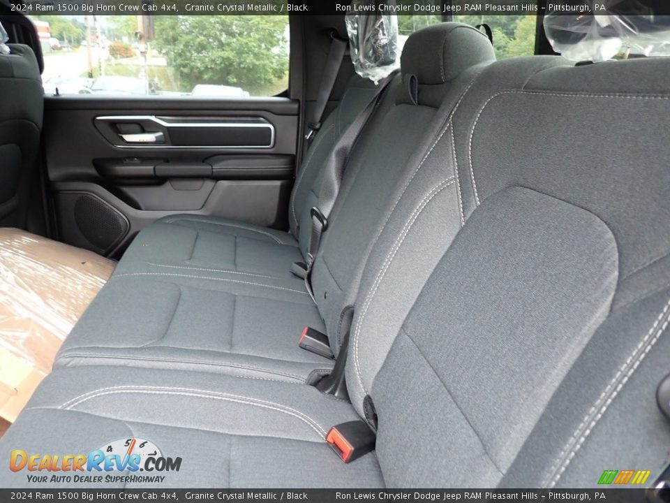 Rear Seat of 2024 Ram 1500 Big Horn Crew Cab 4x4 Photo #13