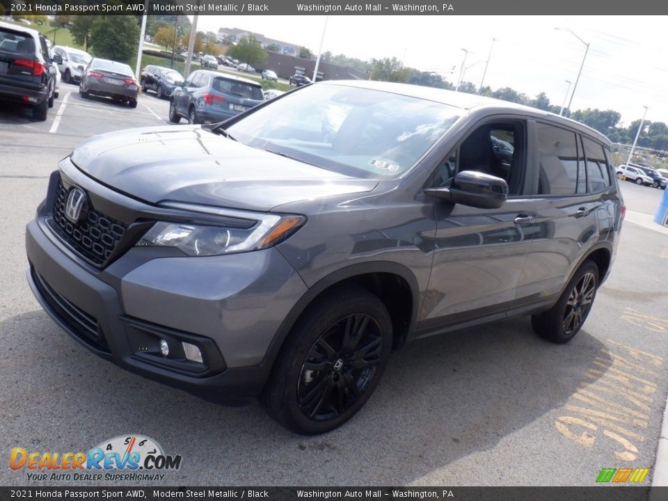 2021 Honda Passport Sport AWD Modern Steel Metallic / Black Photo #11