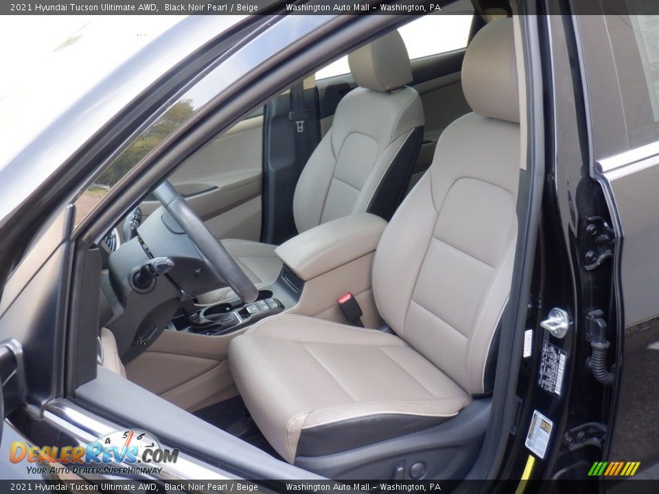 Front Seat of 2021 Hyundai Tucson Ulitimate AWD Photo #15