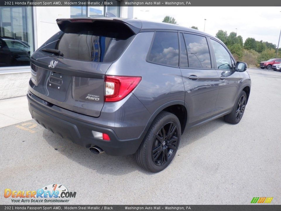 2021 Honda Passport Sport AWD Modern Steel Metallic / Black Photo #15
