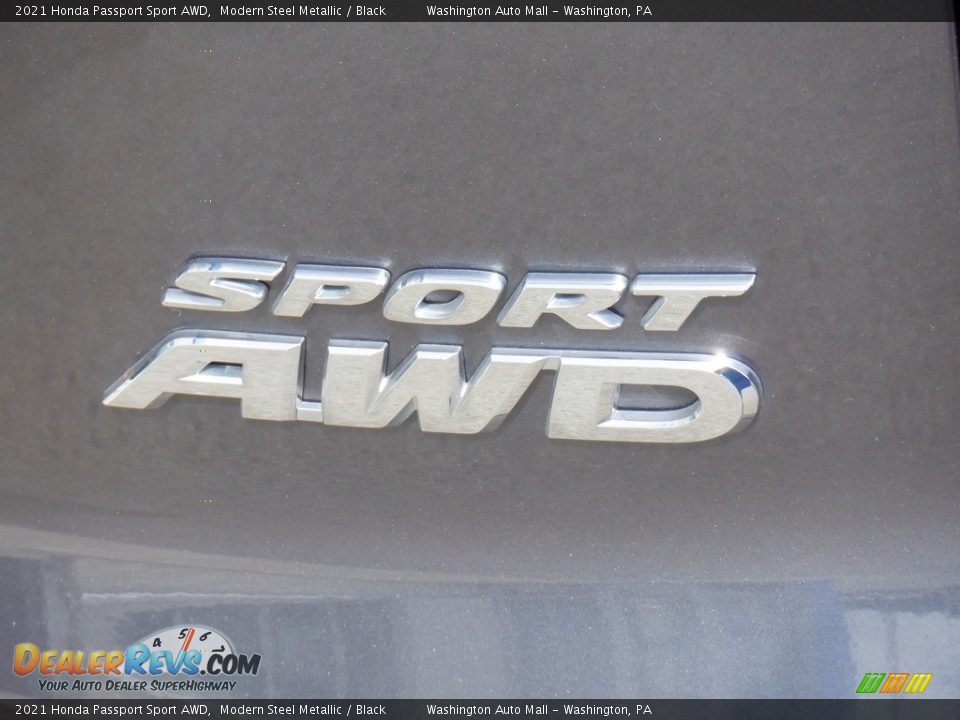 2021 Honda Passport Sport AWD Modern Steel Metallic / Black Photo #16