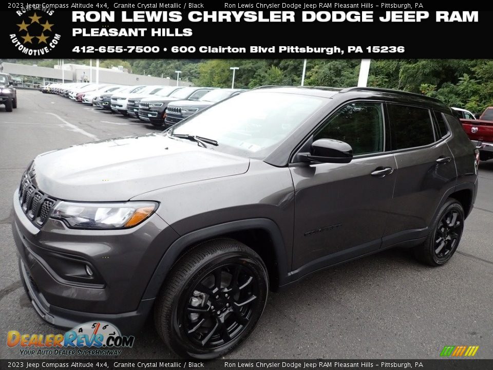 2023 Jeep Compass Altitude 4x4 Granite Crystal Metallic / Black Photo #1