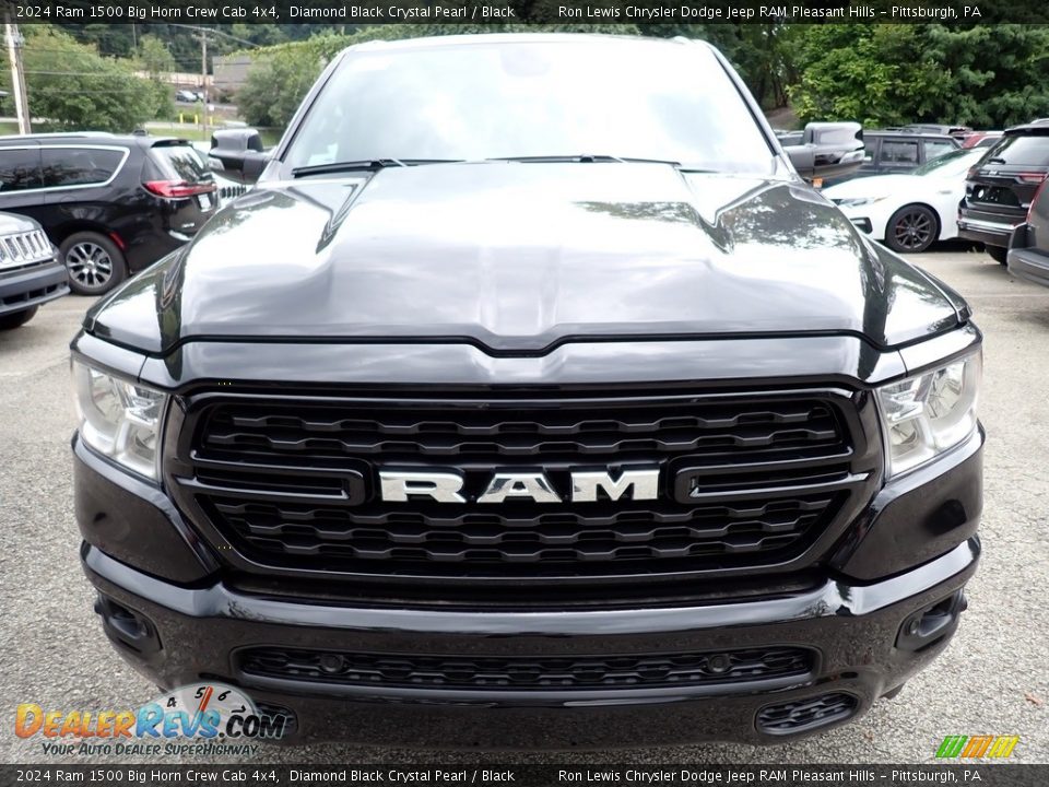 2024 Ram 1500 Big Horn Crew Cab 4x4 Diamond Black Crystal Pearl / Black Photo #10