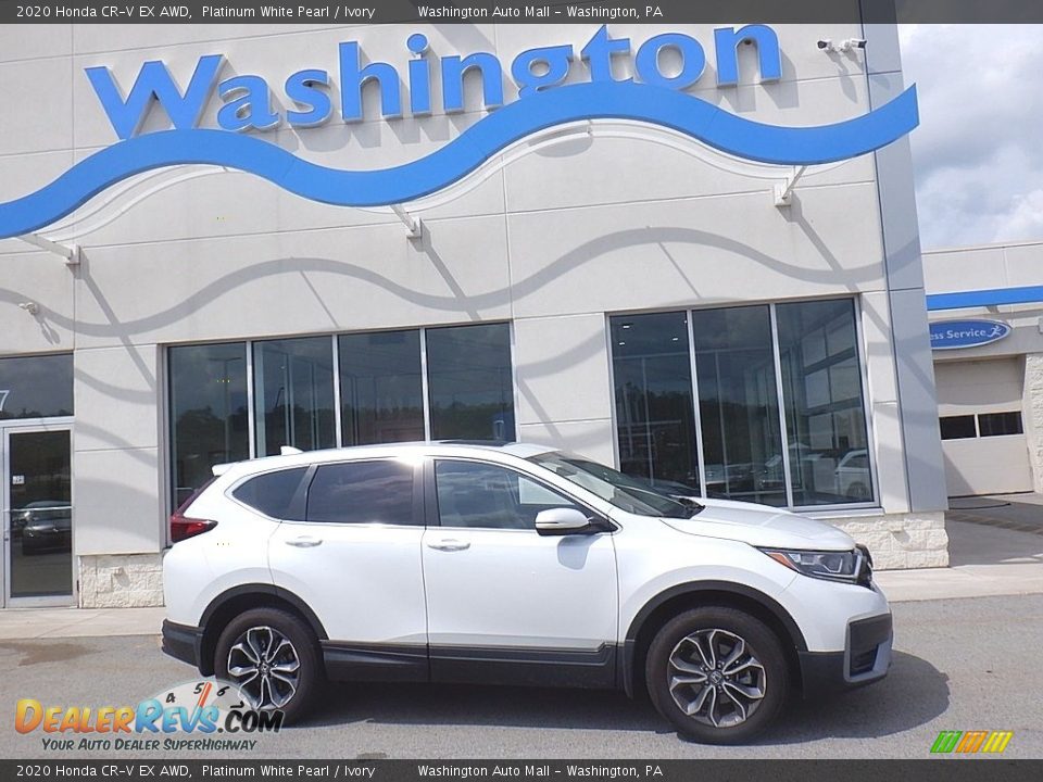 2020 Honda CR-V EX AWD Platinum White Pearl / Ivory Photo #1
