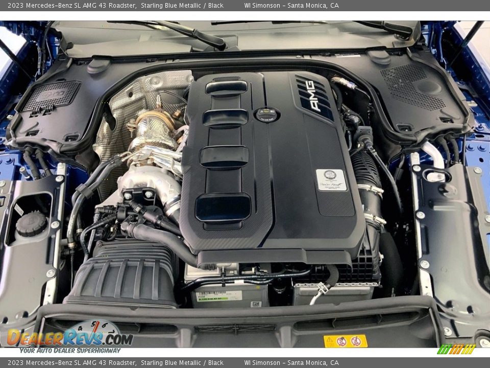 2023 Mercedes-Benz SL AMG 43 Roadster 2.0 Liter AMG Turbocharged DOHC 16-Valve VVT 4 Cylinder Engine Photo #9