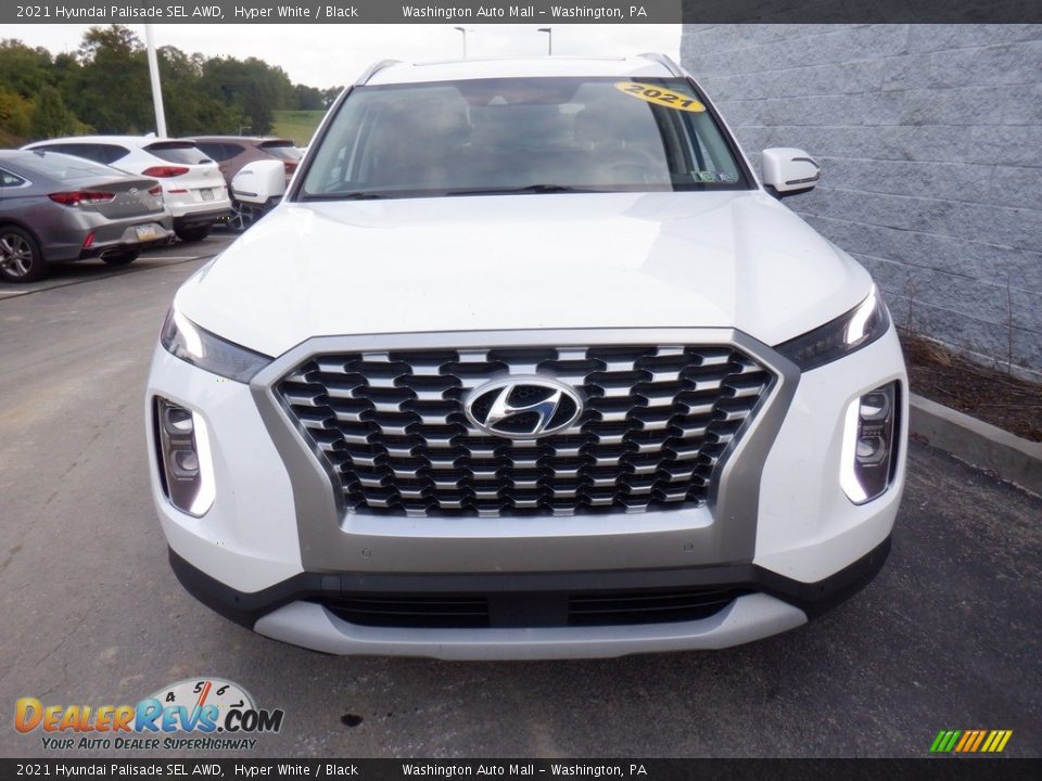 2021 Hyundai Palisade SEL AWD Hyper White / Black Photo #3