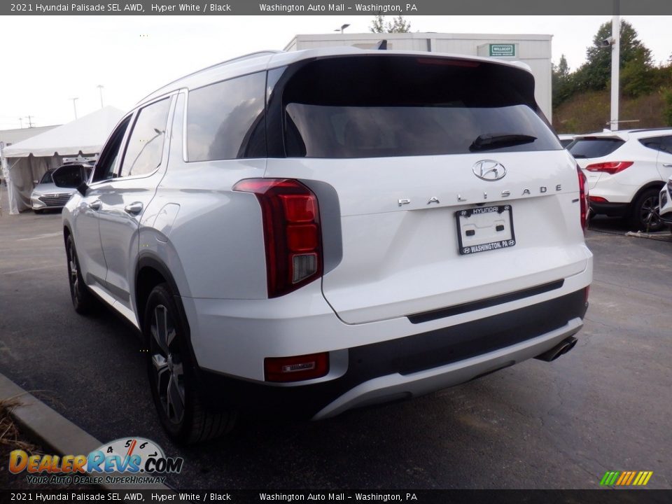 2021 Hyundai Palisade SEL AWD Hyper White / Black Photo #5