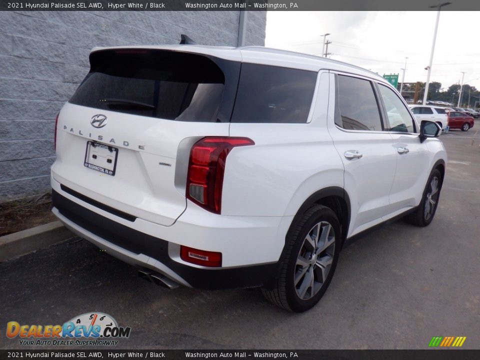 2021 Hyundai Palisade SEL AWD Hyper White / Black Photo #7