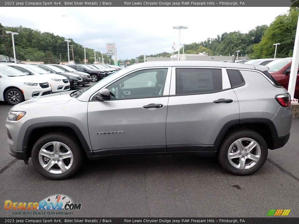 2023 Jeep Compass Sport 4x4 Billet Silver Metallic / Black Photo #2