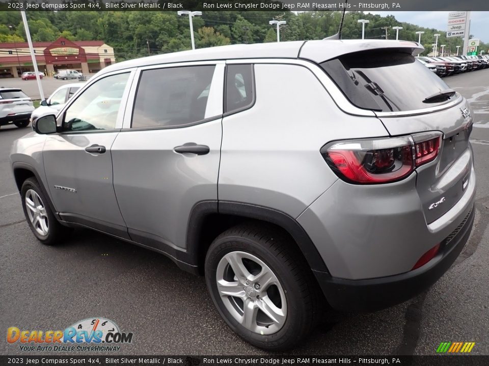 2023 Jeep Compass Sport 4x4 Billet Silver Metallic / Black Photo #3