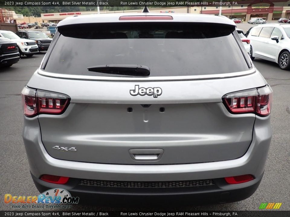 2023 Jeep Compass Sport 4x4 Billet Silver Metallic / Black Photo #4