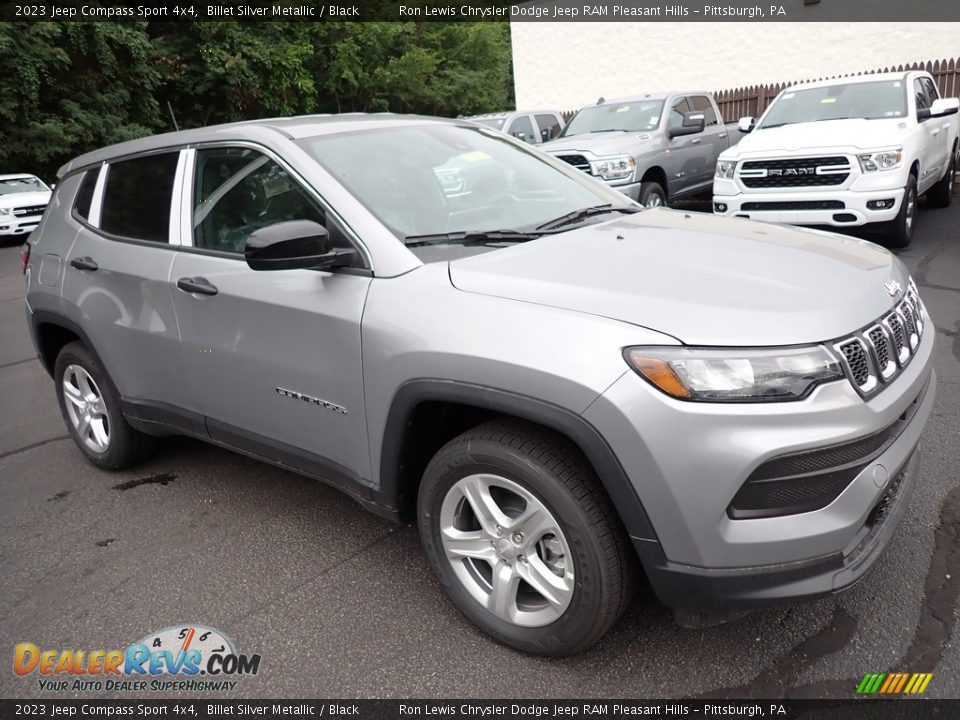 2023 Jeep Compass Sport 4x4 Billet Silver Metallic / Black Photo #8