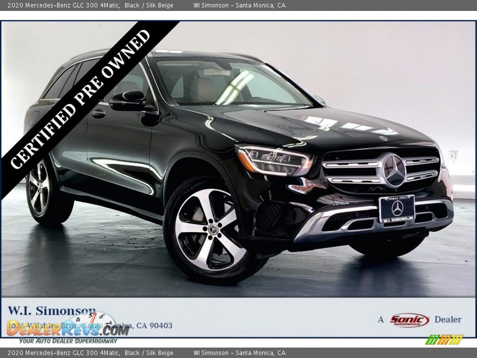 2020 Mercedes-Benz GLC 300 4Matic Black / Silk Beige Photo #1