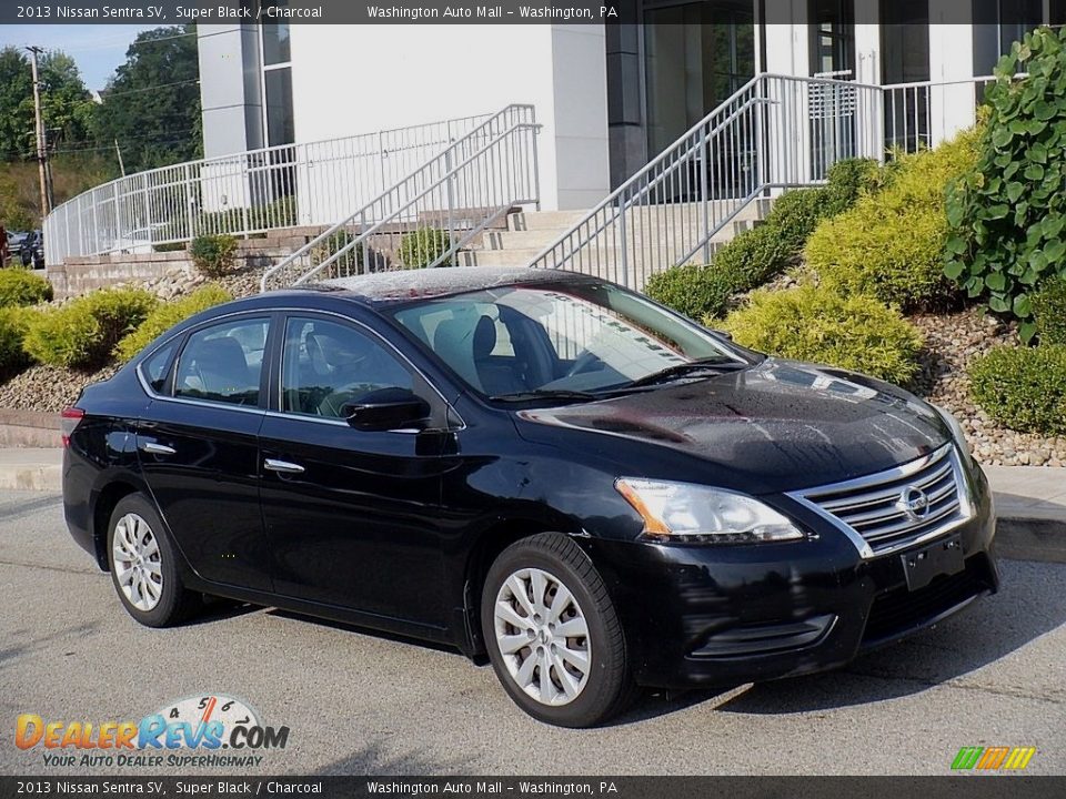 2013 Nissan Sentra SV Super Black / Charcoal Photo #1