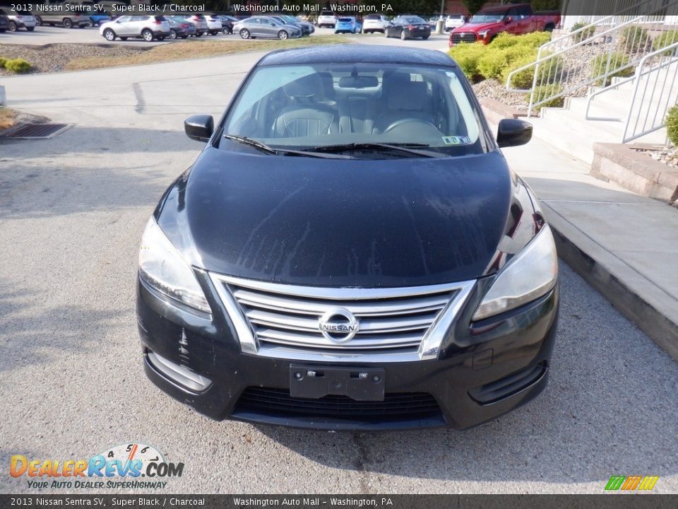 2013 Nissan Sentra SV Super Black / Charcoal Photo #8